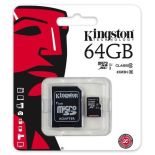 karta pamięci Kingston microSDXC 64GB class 10 UHS-I + adapter SD