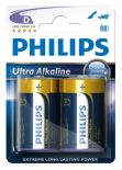 2 x bateria alkaliczna Philips Ultra Alkaline LR20 D (blister)
