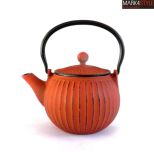 Zaparzacz czajnik żeliwny do herbaty 1,15 L pomarańczowy HIT
