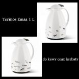 Dzbanek-termos EMSA Tango 1 L biały do kawy, herbaty