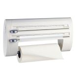 Pojemnik/podajnik do papieru, folii przeźroczystej, folii aluminiowej EMSA Superline biały 44,2cm 3w1