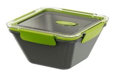 EMSA Pojemnik na żywność LUNCHBOX 1,5 L grafit z zielonym 513953