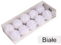 Cotton Balls Kolor Biały [Zestaw - 5 Kompletów]