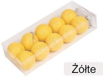 Cotton Balls Kolor Żółty [Zestaw - 5 Kompletów]