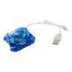 4World HUB USB 2.0|4 x port|pasywny|niebieski (04140)