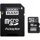 Karta pamięci Goodram microSD 16GB CL10  UHS I+ adapter