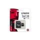 Karta pamięci Kingston microSD 16GB + adapter class10