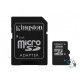Karta pamięci Kingston microSD SDC4/ 32GB + adapter