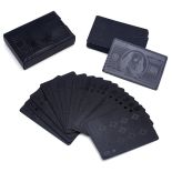  Czarne eleganckie karty do gry - wodoodporne