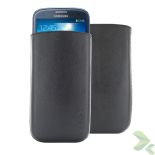 Valenta Pocket Classic - Skórzane etui wsuwka Samsung Galaxy S4/S III, HTC One i inne (czarny)