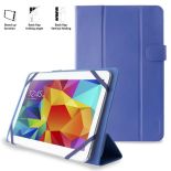 PURO Universal Booklet Easy - Etui tablet 10.1'' w/Folding back + stand up + Magnetic Closure (granatowy)