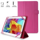 PURO Universal Booklet Easy - Etui tablet 10.1'' w/Folding back + stand up + Magnetic Closure (różowy)