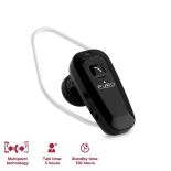 PURO Multipoint Bluetooth Headset - Zestaw słuchawkowy Bluetooth 3.0 + obsługa 2 urządzeń jednocześnie w/Jack 2.0 (czarny)