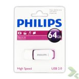 Philips Pendrive USB 2.0 64GB - Snow Edition (fioletowy)