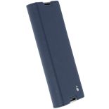 Krusell Malmo 4 Card Foliocase - Etui Sony Xperia XA1 z kieszeniami na karty + stand up (granatowy)