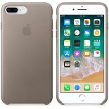 Apple Leather Case - Skórzane etui iPhone 8 Plus / 7 Plus (jasnobeżowy)
