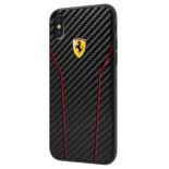 Ferrari Racing Carbon - Etui iPhone X (czarny)