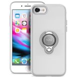 PURO Magnet Ring Cover - Etui iPhone 8 / 7 z magnetycznym uchwytem na palec (biały)