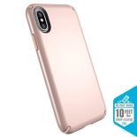 Speck Presidio Metallic - Etui iPhone X (Rose Gold Metallic/Dahlia Peach)