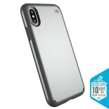 Speck Presidio Metallic - Etui iPhone X (Tungsten Grey Metallic/Stormy Grey)