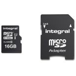 Integral UltimaPro X - Karta pamięci 16GB microSDHC/XC 90/45 MB/s Class 10 UHS-I U3 + Adapter