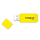 Integral Neon USB 2.0 Flash Drive - Pendrive USB 2.0 32GB (Yellow)