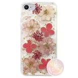 PURO Glam Hippie Chic Cover - Etui iPhone 8 / 7 / 6s / 6 (prawdziwe płatki kwiatów różowe)