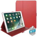 Speck Balance Folio - Etui iPad 9.7" (2018/2017) / iPad Pro 9.7" / iPad Air 2 / iPad Air w/Magnet & Stand up (Dark Poppy Red/Velvet Red)