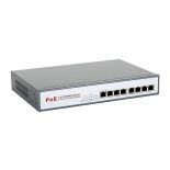 8level GEPS-2808 Switch PoE 8-portów Gigabit (8 portów PoE,25.5 W/Port ,max 250)