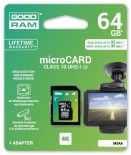 GoodRam Karta Pamięci Micro SDXC 64GB Class 10 UHS-I + Adapter (dedicated)