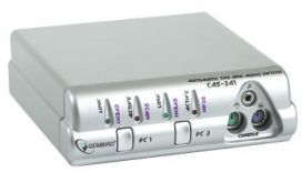 Gembird KVM PS/2+audio Switch dla 2 komputerów (automatyczny)