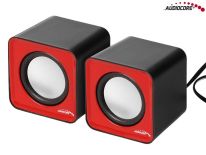 Audiocore AC870R Głośniki komputerowe 6W USB Czerwono-Czarne