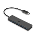 iTec i-tec USB C Slim 4-port HUB pasywny - Czarny 4x USB 3.0