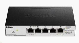 D-Link 5-Port Gigabit PoE Smart Switch with 1 PD port, no power adapter
