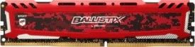 Crucial DDR4 Sport LT 8GB/2400 CL16 SR x8 Czerwona
