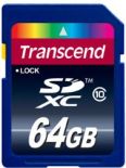 Transcend karta pamięci SDXC 64GB Class 10 Full HD ( 1920 min w HD )