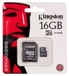 Kingston karta pamięci Micro SDHC 16GB Class 4