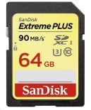 SanDisk Extreme Plus SDXC 64 GB 90 MB/s Class 10 UHS-I