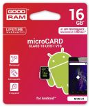GoodRam Karta Pamięci Micro SDHC 16GB Class 10 UHS-I A1 android