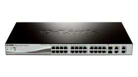 D-Link 24-port Fast Ethernet PoE/PoE+ Smart Switch