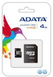 A-Data karta pamięci Micro SDHC 4 GB Class 4 + Adapter