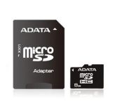 A-Data karta pamięci Micro SDHC 8 GB Class 4 + Adapter