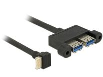 DeLOCK Kabel USB Key B-Key B 20Pin 3.1 45cm Czarny
