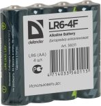 Defender Baterie alkaliczne LR6-4F in film AA - 4 szt folia