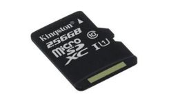 Kingston 256GB microSDXC Canvas Select 80R CL10 UHS-I Single Pack w/o Adapter