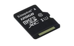 Kingston 128GB microSDXC Canvas Select 80R CL10 UHS-I Single Pack w/o Adapter