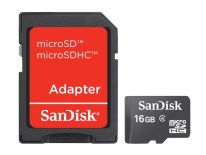 SanDisk Sandisk karta pamięci Micro SDHC 16GB + Adapter SD