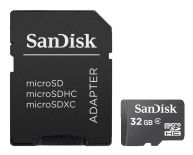 SanDisk Sandisk karta pamięci Micro SDHC 32GB + Adapter SD