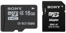 Sony Karta microSD 16 GB z adaptorem klasa 4