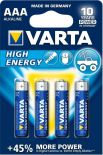 VARTA Baterie Varta High Energy, Micro LR03/AAA - 4 szt